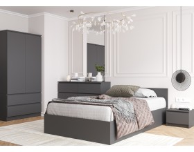 МС Мори кровать КРМ 1200.1 Графит 