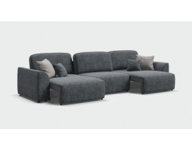 Кинг Макс диван Шенилл Смарт серый