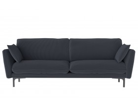 Гостевой диван Сиеста серый велюр