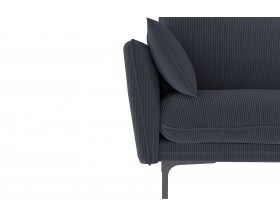 Гостевой диван Сиеста серый велюр