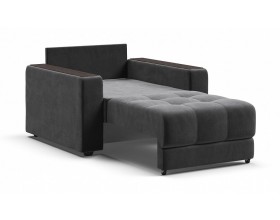 Босс кресло-кровать Велюр Монолит серый