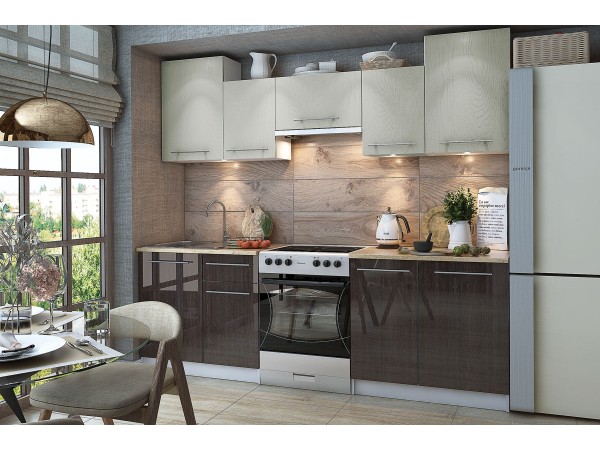 Бланка 234.00РЗ Кухонный гарнитур Фисташка-Венге