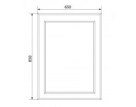 Зеркало Delice 65*85 White