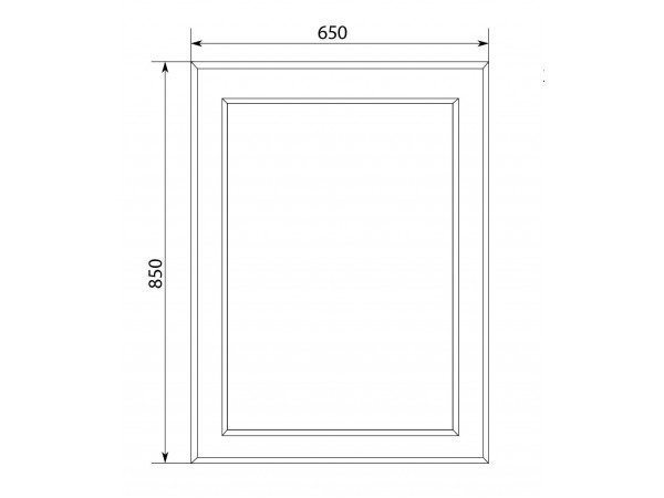 Зеркало Delice 65*85 White