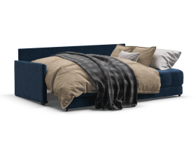 Босс Лофт диван Велюр Монолит синий