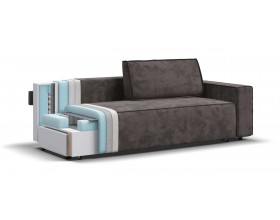 Норд диван Велюр Алькантара серый