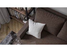 Атланта двухместный диван Рогожка Мальмо шоколад