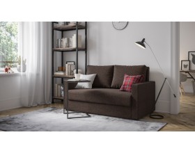 Атланта двухместный диван Рогожка Мальмо шоколад