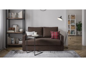 Атланта двухместный диван Рогожка Мальмо шоколад