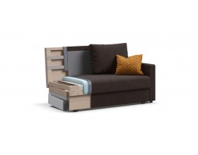 Атланта двухместный диван Рогожка Мальмо шоколад