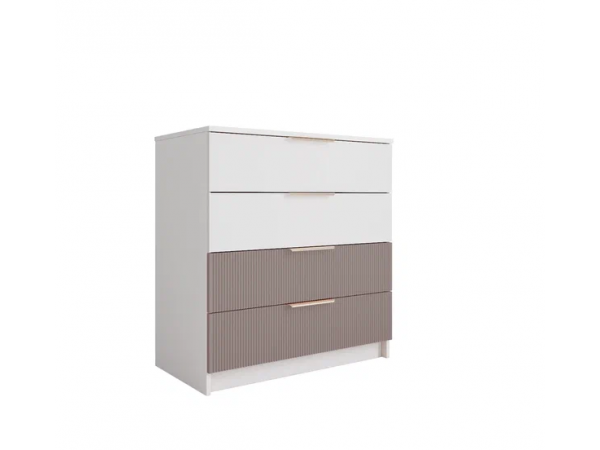 Комод 800 МС Лавис КМД 800.1 Белый софт/Грей софт