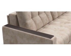 Босс двухместный диван Велюр Алькантара пепел