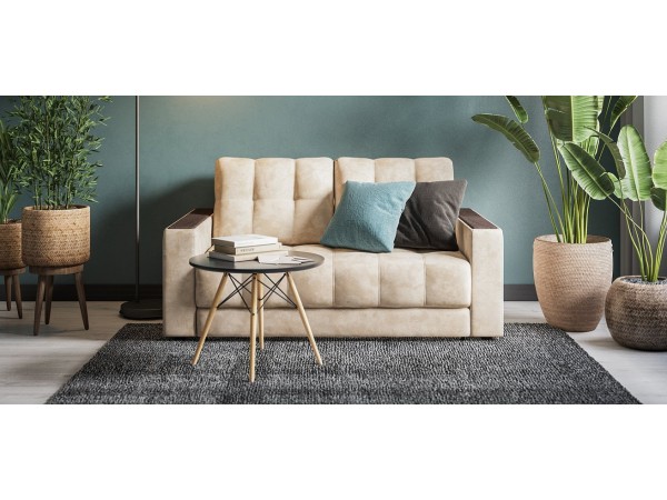 Диван BOSS Compact велюр Alkantara пепел