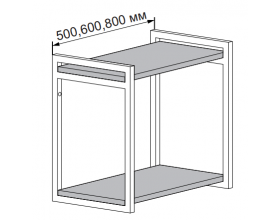Открытая полка горизонтальная высокая ОПМВГ 500