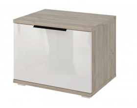 Тумба Альянс СТЛ.435.17 Дуб Крафт/Белый глянец