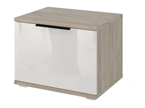 Тумба Альянс СТЛ.435.17 Дуб Крафт/Белый глянец