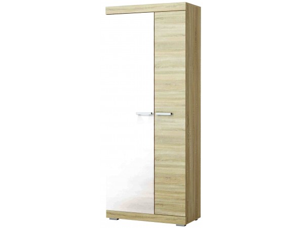 СОНАТА Шкаф ШС-800 Сонома-Белый глянец