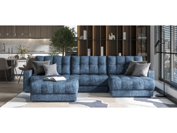 Угловой диван BOSS 3.0 MAX Велюр Royal топаз