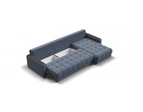 Босс Макс угловой диван Велюр Роял синий