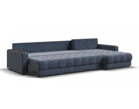 Босс Макс угловой диван Велюр Роял синий