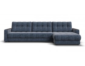 Босс Макс угловой диван Велюр Роял синий