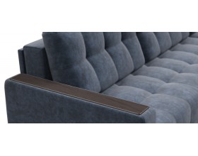 Босс Макс угловой диван Велюр Роял синий