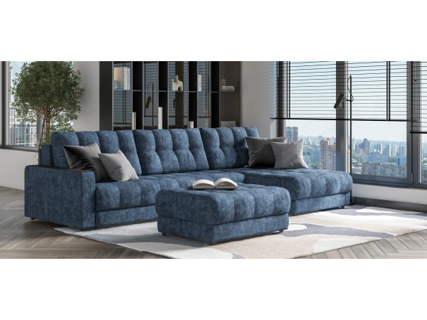 Угловой диван BOSS 3.0 MAX Велюр Royal топаз