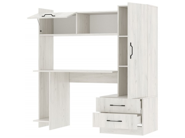 Письменно-компьютерный стол ПКС-7 Крафт белый Письменно-компьютерный стол ПКС-7 Крафт белый