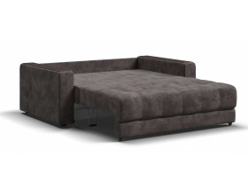 Босс двухместный диван Велюр Алькантара серый