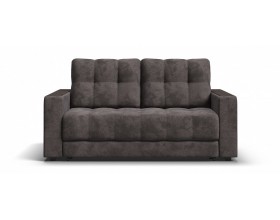 Босс двухместный диван Велюр Алькантара серый