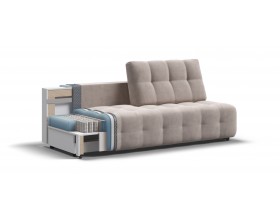 Босс Мини диван Велюр Монолит латте