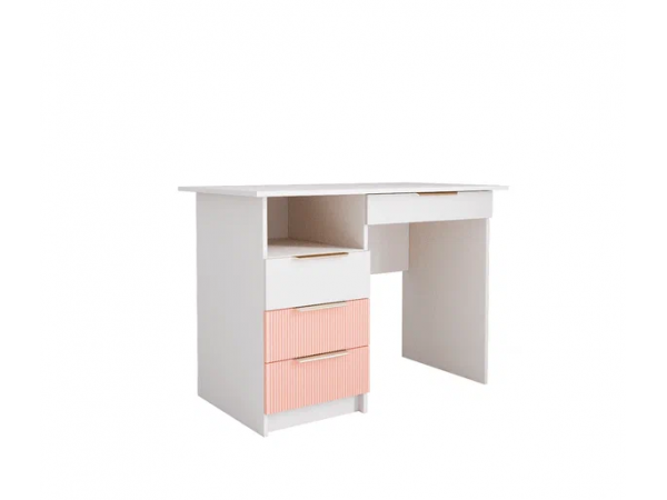Стол письменный МС Лавис СТД 1070.1 Белый софт/Персик софт