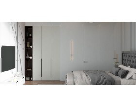 Босс Стандарт 120*240 шкаф -3Д Шиншилла серая