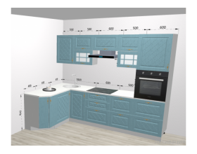 Кухня Вариант фасада Гранд Зеленый