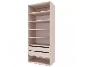 Лаура 464.01 Шкаф 2-х дверный Кашемир серый