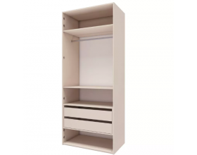 Лаура 464.01 Шкаф 2-х дверный Кашемир серый