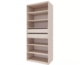 Лаура 464.01 Шкаф 2-х дверный Кашемир серый