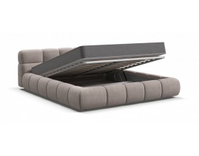 Босс Дрим Кровать+ПМ 160*200 Велюр Монолит латте