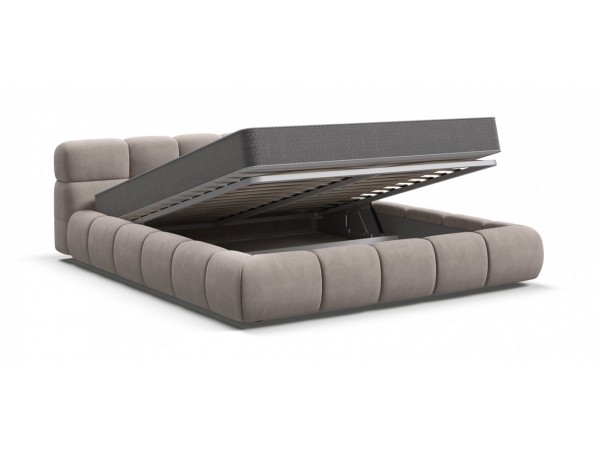 Кровать Босс Дрим Про+ПМ велюр Monolit латте