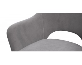 Стул ОРИЕНТ Velutto серый, черный