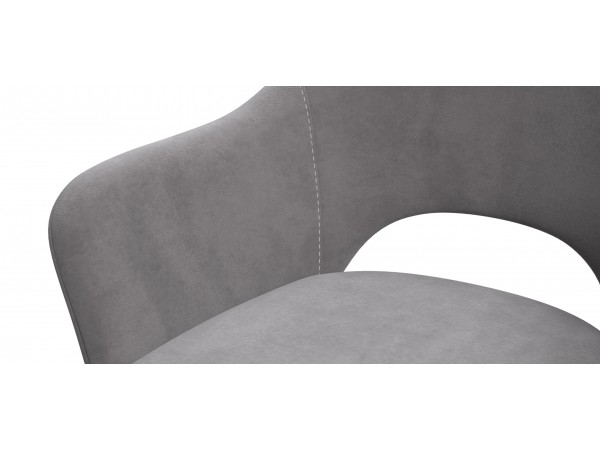 Стул ОРИЕНТ Velutto серый, черный