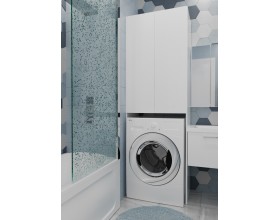 Шкаф Wall 67 2д Белый глянец