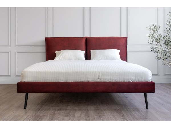 Мягкая кровать «Сильвия» 1,6 Бордо