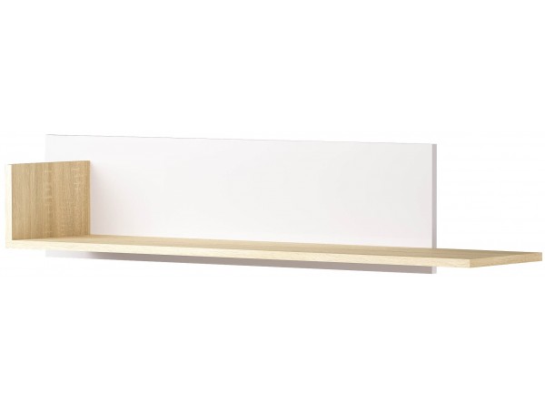 ПКС-12 Полка навесная Сонома-Белый глянец