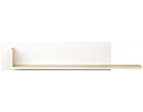 ПКС-12 Полка навесная Сонома-Белый глянец
