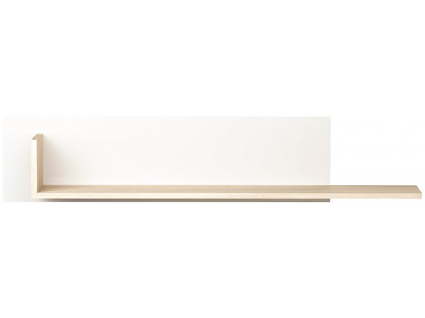 ПКС-12 Полка навесная Сонома-Белый глянец
