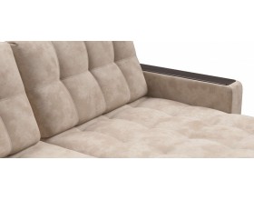 Босс ХЛ угловой диван Велюр Алькантара пепел