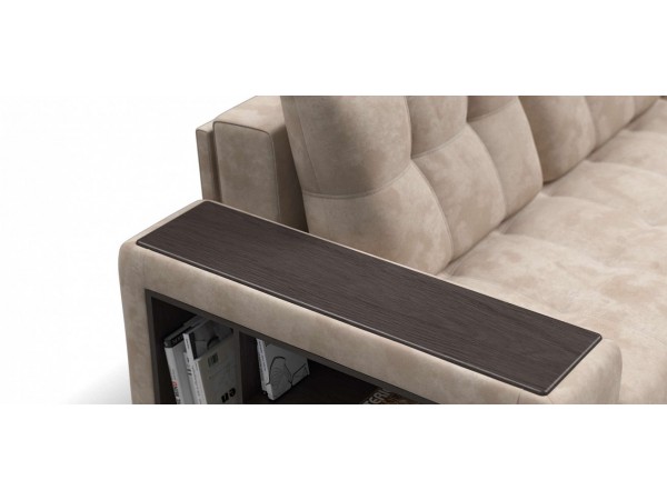 Диван BOSS 3.0 XL угол велюр Alkantara пепел