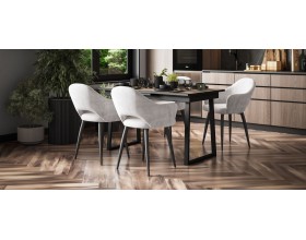 Стул ОРИЕНТ Velutto сталь, черный