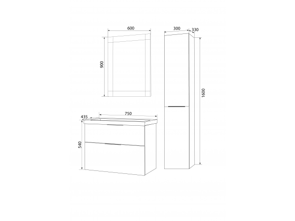 Зеркало Glass 60*80 Wood
